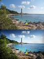 before - after…